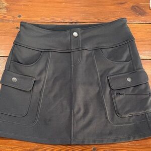 Athleta Charcoal Fleece Mini Skirt